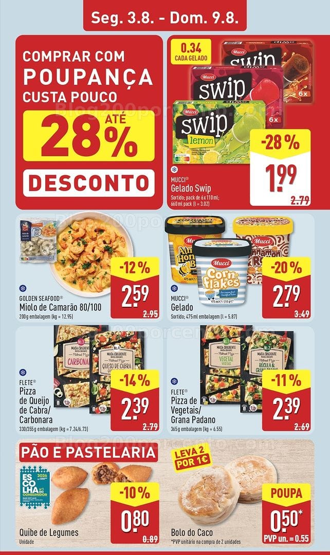 Antevisão Folheto ALDI Promoções de 3 a 9 agosto